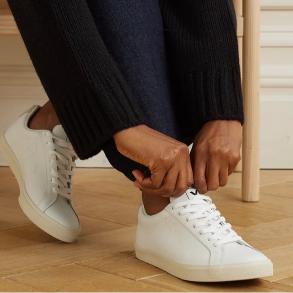 Veja Esplar white leather sneakers size 9 - Picture 6 of 13